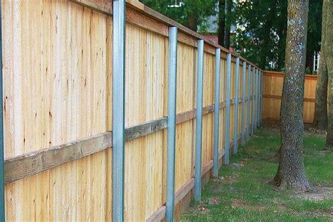 boxing in metal fence posts|Building Wooden Box Around Metal Fence Post.